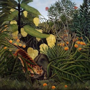 Henri Rousseau "Tigras puola buivolą"