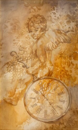 Irena Čingienė "Angelas su laikrodžiu"