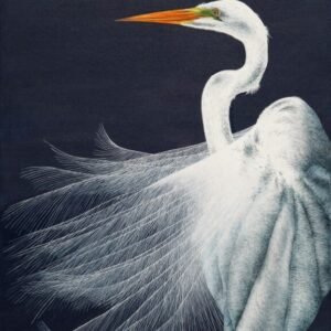 Laima Žeimienė-VIENIS "Egretta-alba-I"