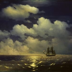 Ivan Aivazovsky "Juodosios jūros laivyno apžvalga 1849"