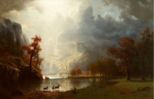 Albert Bierstadt "Tarp Sieros Nevados 2"