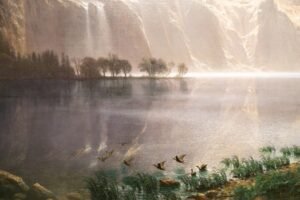 Albert Bierstadt "Tarp Sieros Nevados"