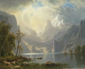 Albert Bierstadt "Tahoe ežeras"