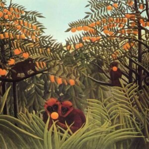 Henri Rousseau "Beždžionės apelsinų girioje"