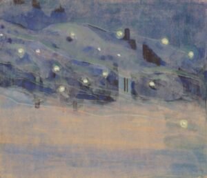 Mikalojus Konstantinas Čiurlionis "Kibirkštys III (1906)"