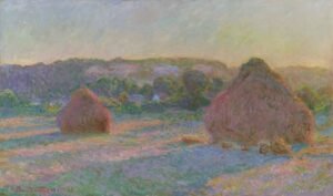 Claude Monet "Šieno kupetos (vasaros pabaiga)"