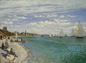 Claude Monet "Sainte Adresse paplūdimys"