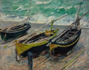 Claude Monet "Trys žvejų laiveliai"