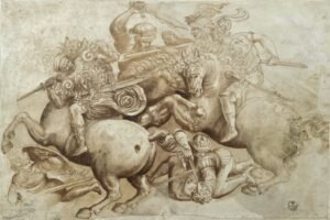 Leonardo Da Vinci "Anghiario mūšis"
