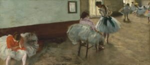 Edgar Degas "Šokių pamoka"