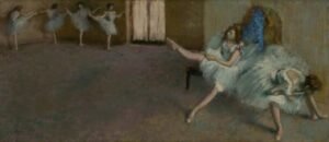 Edgar Degas "Prieš baletą"
