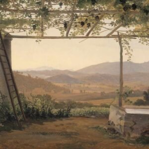 Ernest Christian Frederik Petzholdt "Fountain and Pergola" 1830