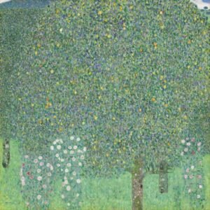 Gustav Klimt "Rožių krūmai po medžiais"