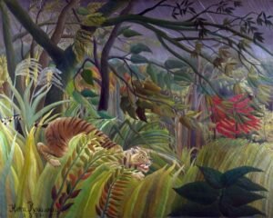 Henri Rousseau "Tigras lietuje"