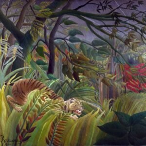 Henri Rousseau "Tigras lietuje"