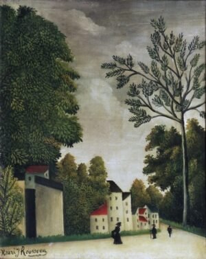 Henri Rousseau "Kaimo gatvė"