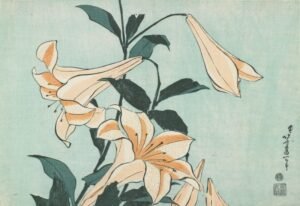 Katsushika Hokusai "Lelijos"