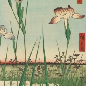 Utagawa Hiroshige "Horikiri irisų sodas"