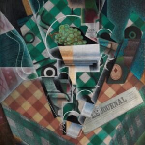 Juan Gris "Natiurmortas su staltiese"