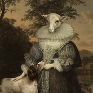 Loreta Abucaite-Hornall "Lady Sheep and her Dog"