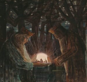 Mikalojus Konstantinas Čiurlionis "Karalių pasaka (1909)"