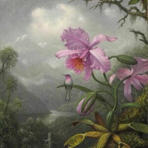 Martin Johnson Heade "Hummingbird on the Orchid Plant"
