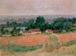 Claude Monet "Šieno kupeta Giverny kaime"