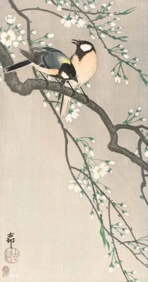 Ohara Koson "Vyšnios šaka"