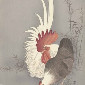 Ohara Koson "Gaidys ir višta"