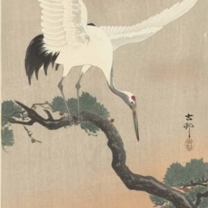 Ohara Koson "Japoniška gervė"