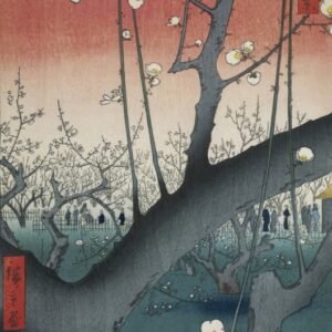 Utagawa Hiroshige "Slyvų parkas Kameido mieste"