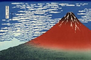 Katsushika Hokusai "Pietų vėjas ryte"
