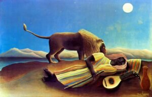 Henri Rousseau "Miegantis čigonas"