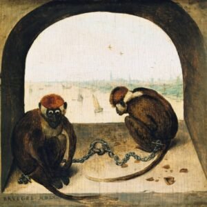 Pieter Bruegel "Dvi beždžionės"