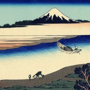 Katsushika Hokusai "Tama upė Musashi provincijoje"
