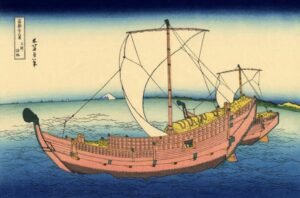 Katsushika Hokusai "Kazusa jūros kelias"