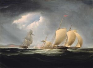 Thomas Birch "Capture of the Tripoli by the Enterprise" 1806