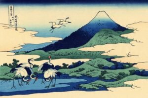 Katsushika Hokusai "Umegawa Sagami provincija"