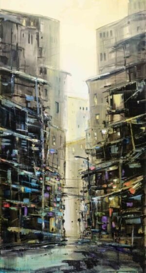 Modestas Malinauskas "Vakaras mieste"