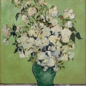 Vincent Van Gogh "Rožės vazoje"