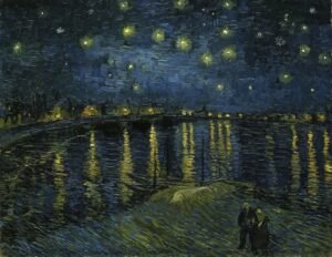 Vincent Van Gogh "Žvaigždėta naktis Virš Ronos"