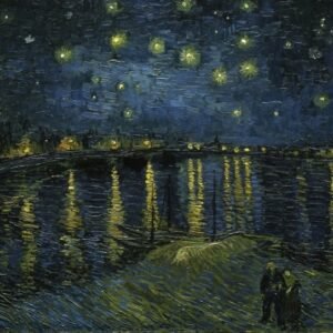 Vincent Van Gogh "Žvaigždėta naktis Virš Ronos"