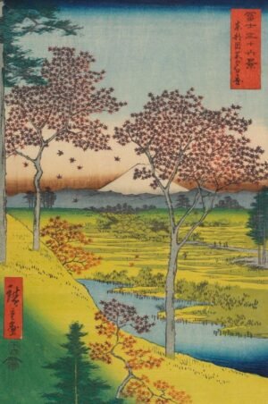 Utagawa Hiroshige "Yuhigaoka Meguro"