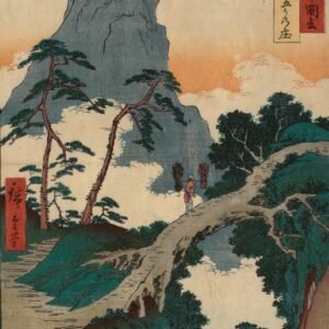 Utagawa Hiroshige "Gokanosho kaimas"