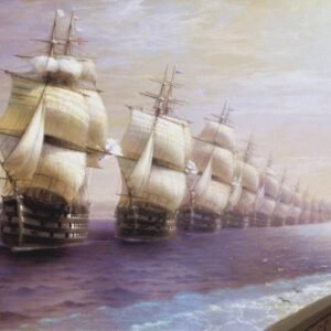 Ivan Aivazovsky "Juodosios jūros flotilės paradas"