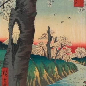 Utagawa Hiroshige "Koganei Musashi provincijoje"