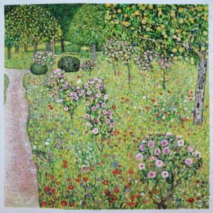 Gustav Klimt "Sodas su rožėmis"