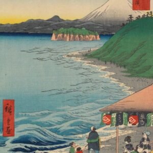 Utagawa Hiroshige "Septynių mylių paplūdimys"